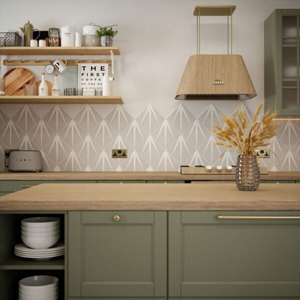 Jazz Grey Matt Art Deco Patterned Wall and Floor Tiles - Image 5