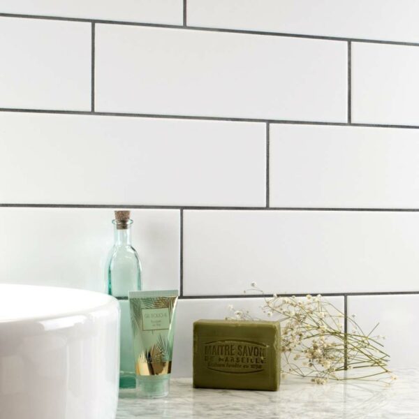 Linear Gloss White Brick Tiles - Image 10