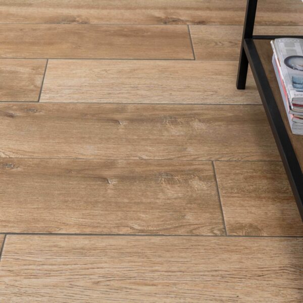 Madagascan Ipil Oak Wood Effect Porcelain Floor Tiles - Image 6