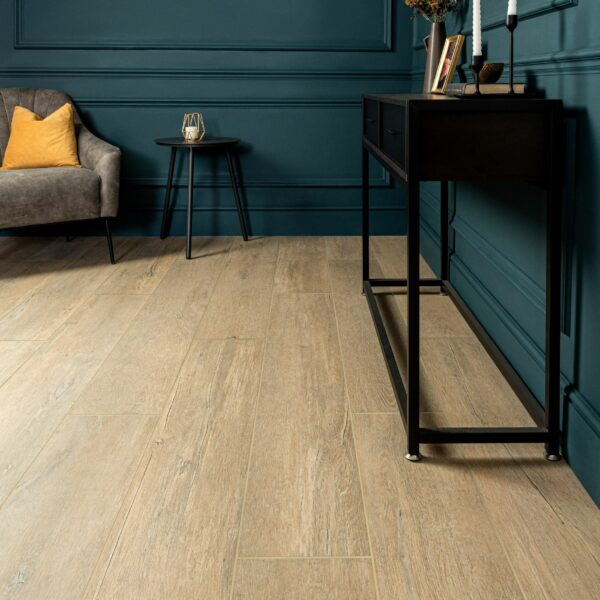 Madera Taupe Wood Effect Porcelain Floor Tiles - Image 4