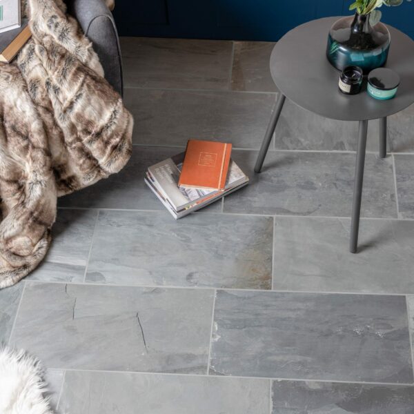 Mahal Grey Brushed Slate Tiles