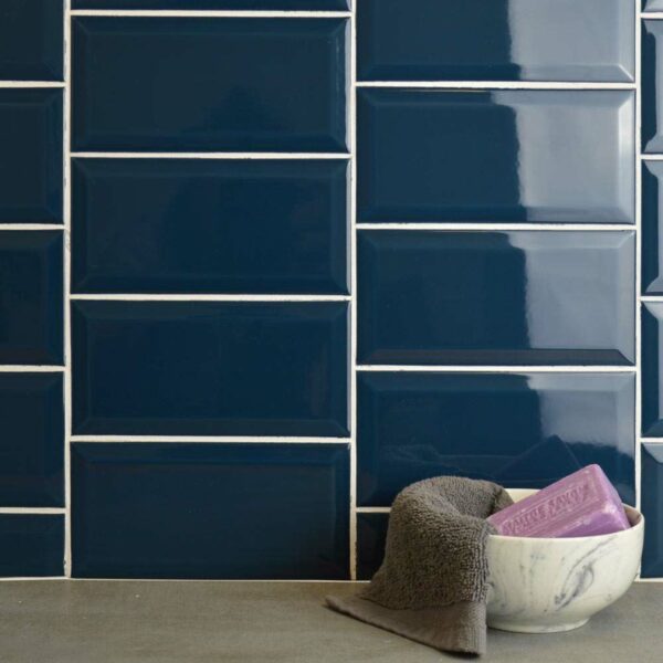 Bond Ceramic Street Blue Gloss Metro Tiles