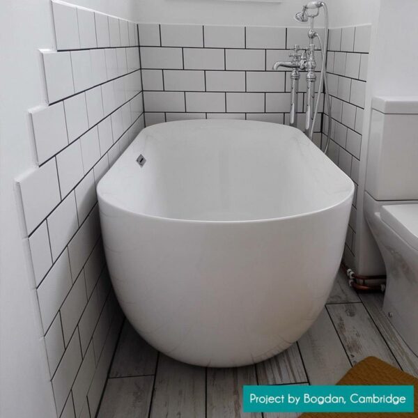 Flat Ceramic Chalk Farm Matt White Metro Tiles - Image 16