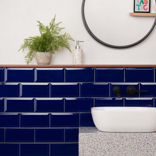 Metro Manor House Gloss Blue Metro Tiles - Image 9