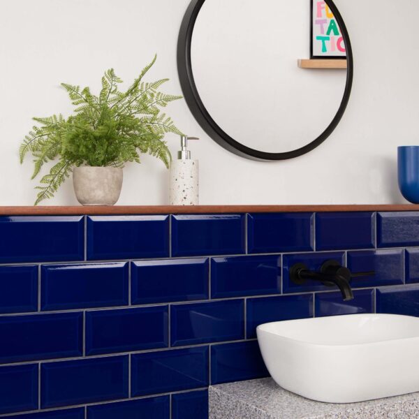 Metro Manor House Gloss Blue Metro Tiles - Image 12