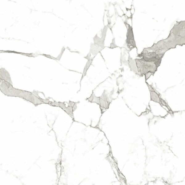 Modern Statuario Matt Marble Effect Tiles 600x600 - Image 3