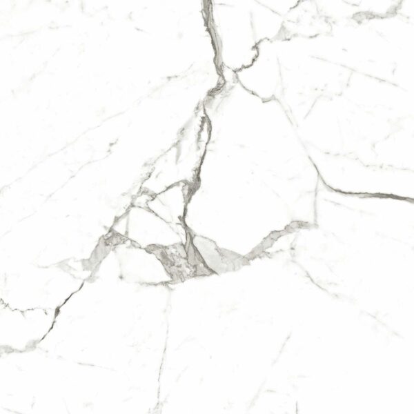 Modern Statuario Matt Marble Effect Tiles 600x600 - Image 2