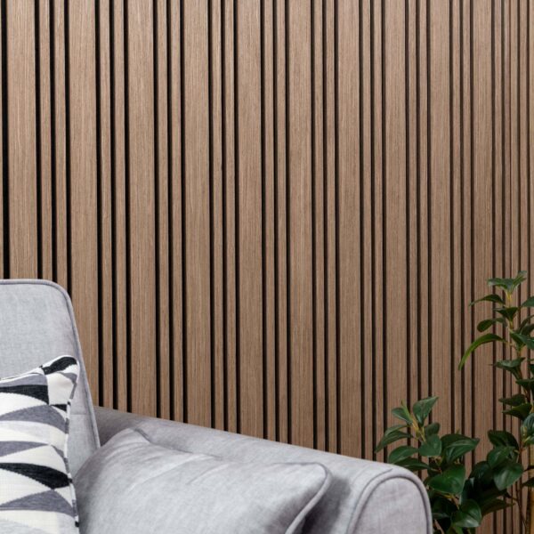 Trepanel Design Smoked Oak Multi-Width Acoustic Wood Wall Panels - Image 5