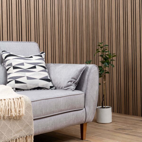 Trepanel Design Smoked Oak Multi-Width Acoustic Wood Wall Panels - Image 7