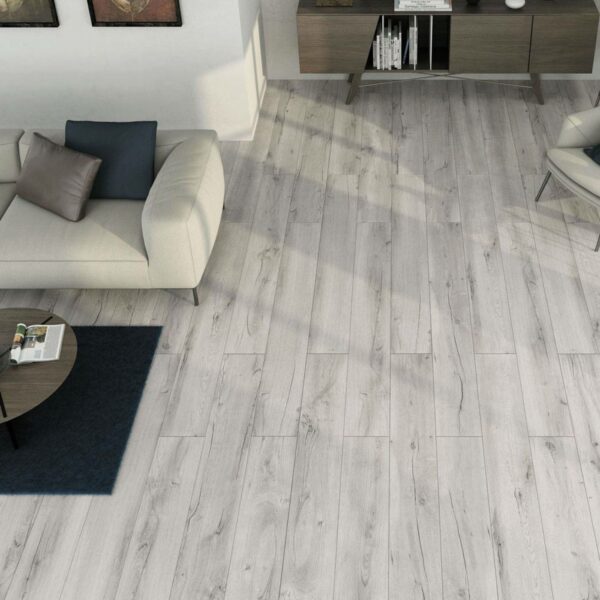 Muniellos Grey Wood Effect Porcelain Floor Tiles 900x150