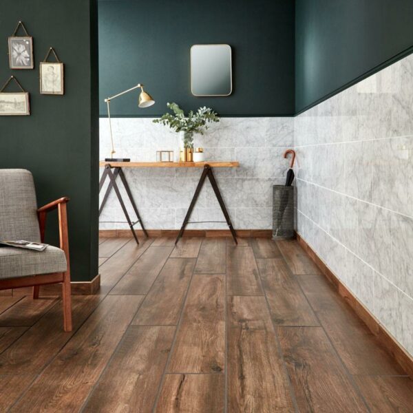 Muniellos Wood Effect Porcelain Skirting Tiles