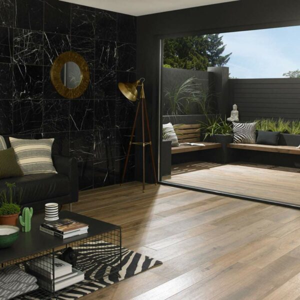 Muniellos Honey Oak Wood Effect Porcelain Floor Tiles 1215x195