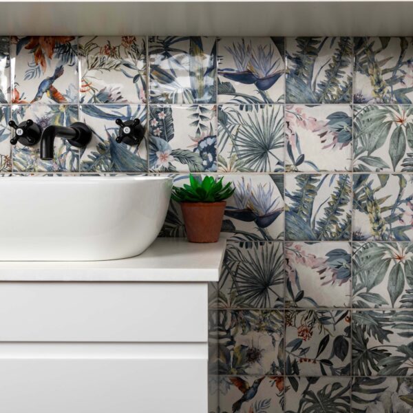 Veneto Multicolour Gloss Patterned Wall Tiles - Image 3