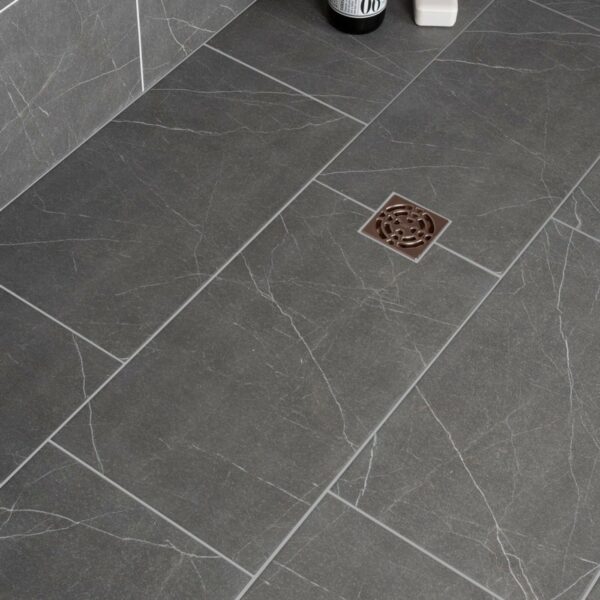 Chalkstone Ash Grey Matt Stone Effect Wall And Floor Tiles - Image 7