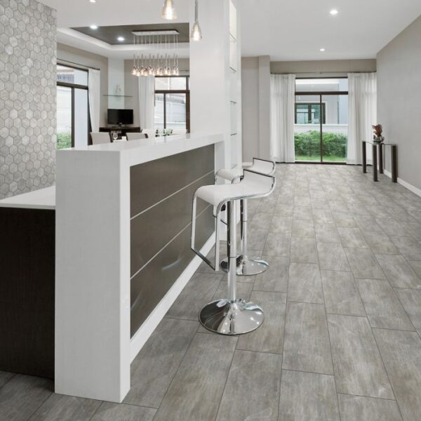 Ashdown Grey Stone Effect Wall and Floor Tiles 600x300