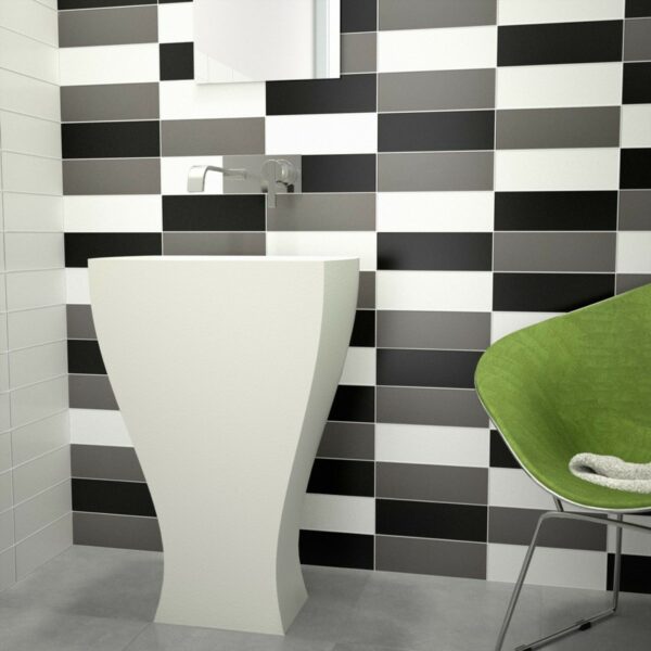 Rhian Matt Black Brick Tiles - Image 11