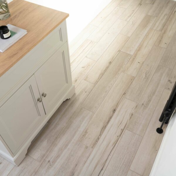 Oakdale Light Beige Wood Effect Porcelain Floor Tiles - Image 7