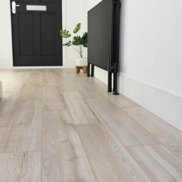 Oakdale Light Beige Wood Effect Porcelain Floor Tiles - Image 6