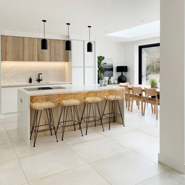 Optimum Bianca Light Grey Stone Effect Wall And Floor Tiles