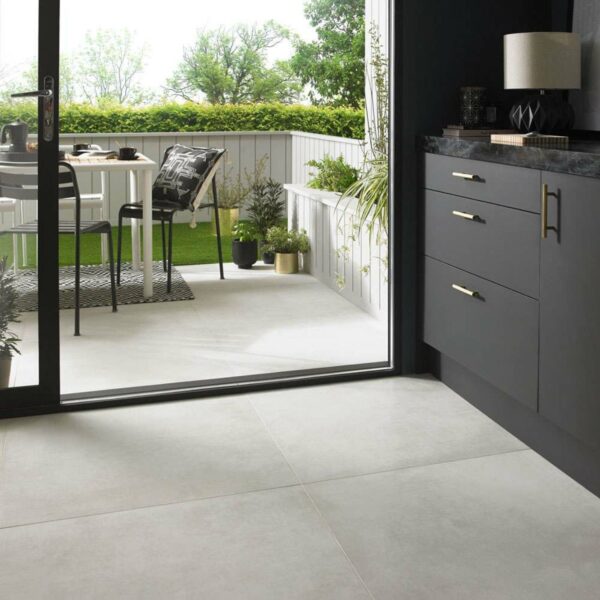 Optimum Bianca Light Grey Stone Effect Wall And Floor Tiles - Image 4