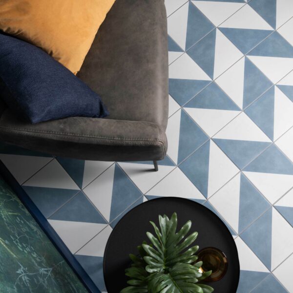 Osby? Blue Patterned Porcelain Tiles - Image 5