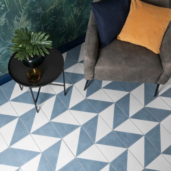 Osby? Blue Patterned Porcelain Tiles