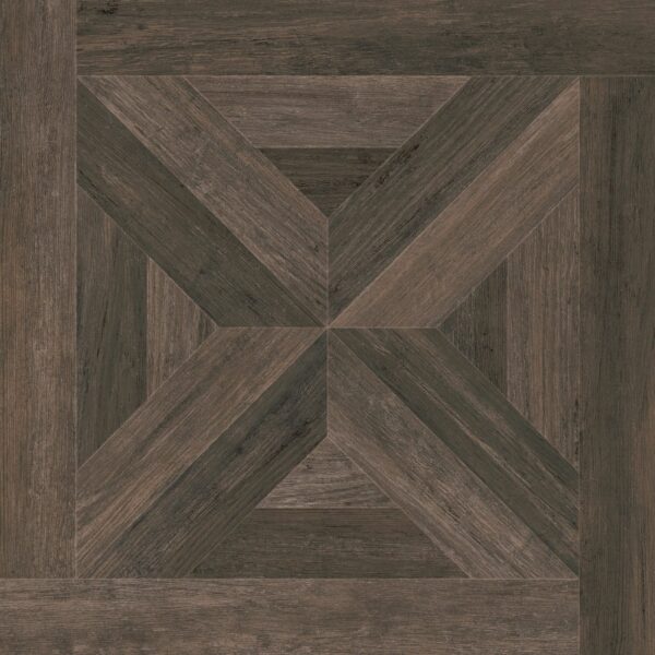 Empire Dark Oak Parquet Wood Effect Porcelain Floor Tiles - Image 2