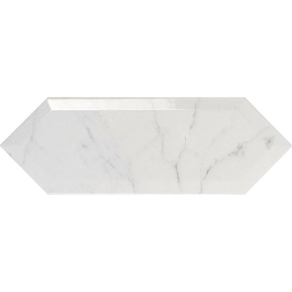 Pickett? Gloss Bevelled White Carrara Metro Tiles - Image 2