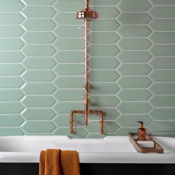 Pickett? Gloss Bevelled Green Mint Metro Tiles