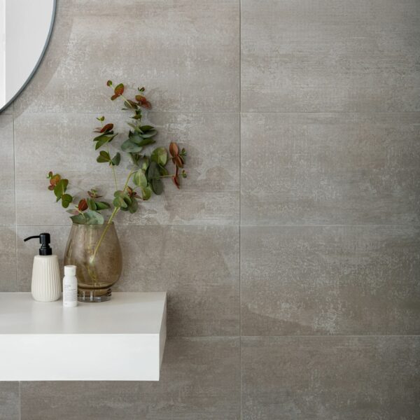 Genoa Grey Matt Concrete Effect Wall and Floor Tiles - Image 4