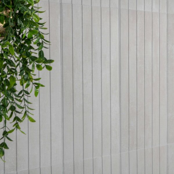 Genoa White Matt Decor Concrete Effect Wall Tiles - Image 4