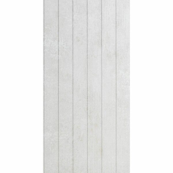 Genoa White Matt Decor Concrete Effect Wall Tiles - Image 2