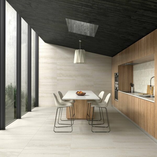 Navona Ivory Matt Travertine Effect Wall And Floor Tiles - Image 4