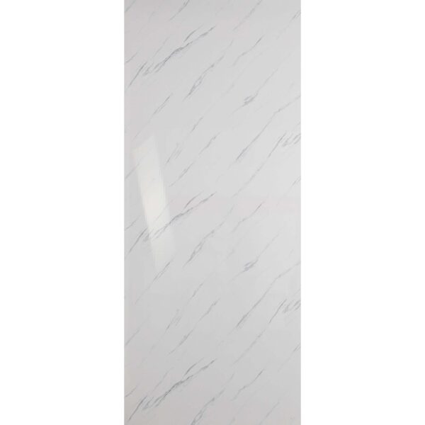 Trepanel Aqua Gloss Carrara Marble Effect PVC Shower Wall Panel - Image 5