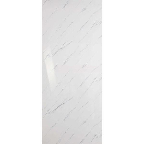 Trepanel Aqua Gloss Carrara Marble Effect PVC Shower Wall Panel - Image 2