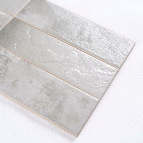 Raku Matt Silver Patterned Tiles - Image 9