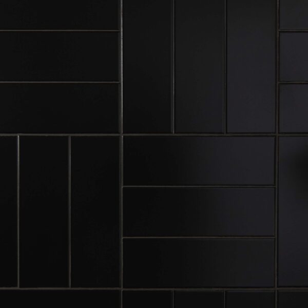 Rhian Matt Black Brick Tiles - Image 10