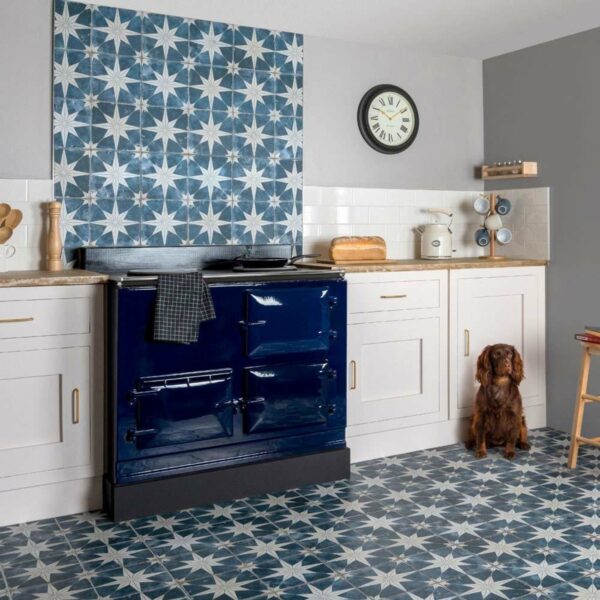 Scintilla Sky Blue Star Pattern Wall and Floor Tiles - Image 4