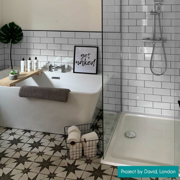 Flat Ceramic Whitechapel Gloss White Metro Tiles - Image 10