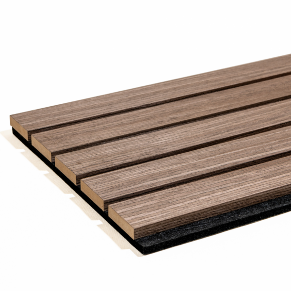 Trepanel Smoked Oak Wide Slat Acoustic Wood Wall Panels - Image 3