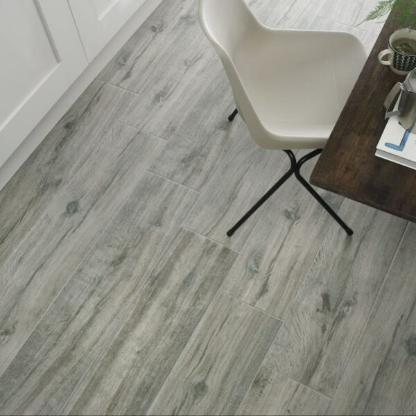 Sobremsa Aged Grey Oak Wood Effect Porcelain Floor Tiles