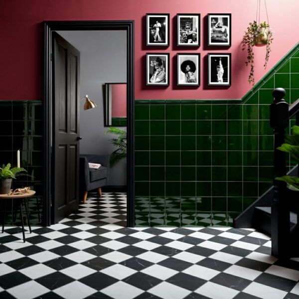 Soho Nero Black Marble Effect Tiles - Image 5