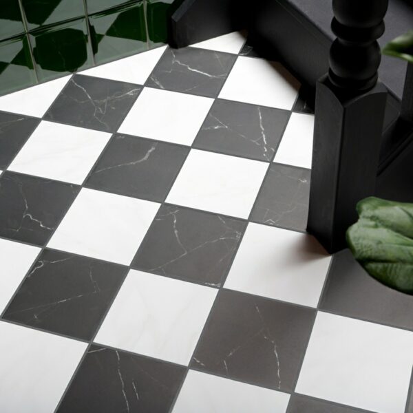 Soho Nero Black Marble Effect Tiles - Image 16