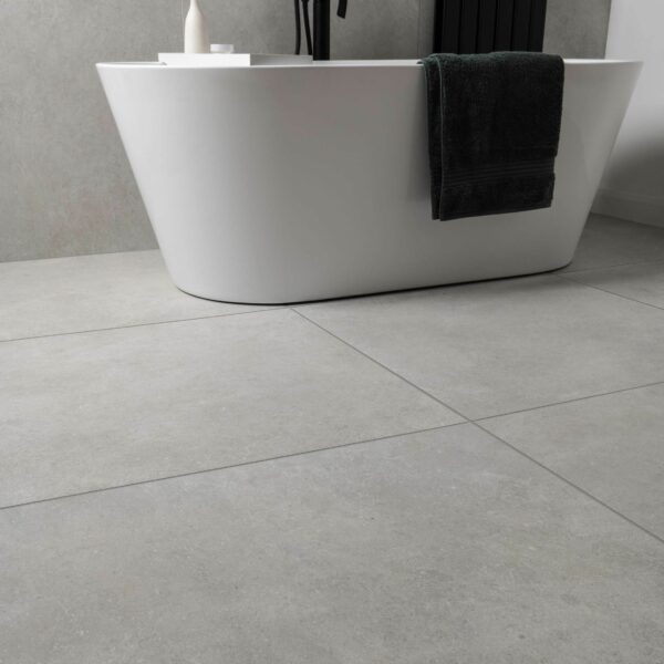 Gravity Grey Matt Stone Effect 800x800 Floor Tiles - Image 3