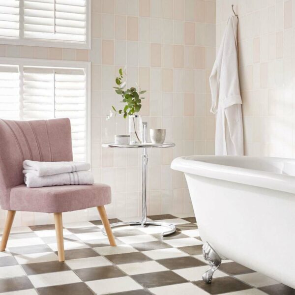 Tints Gloss Rose Pink Brick Tiles - Image 3