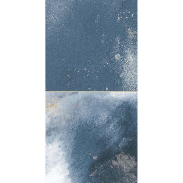 Raku Square Blue Gloss Patterned Wall Tiles - Image 2