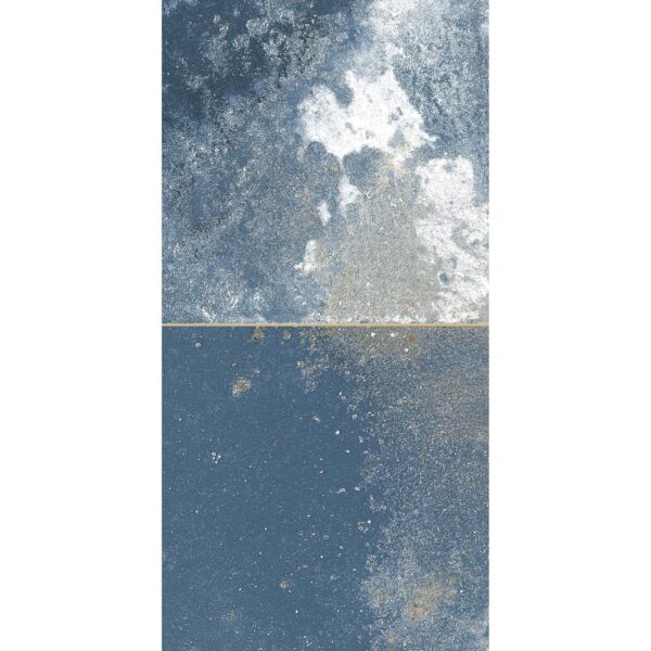 Raku Square Blue Gloss Patterned Wall Tiles - Image 9