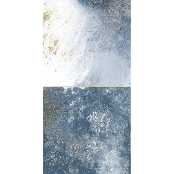 Raku Square Blue Gloss Patterned Wall Tiles - Image 10