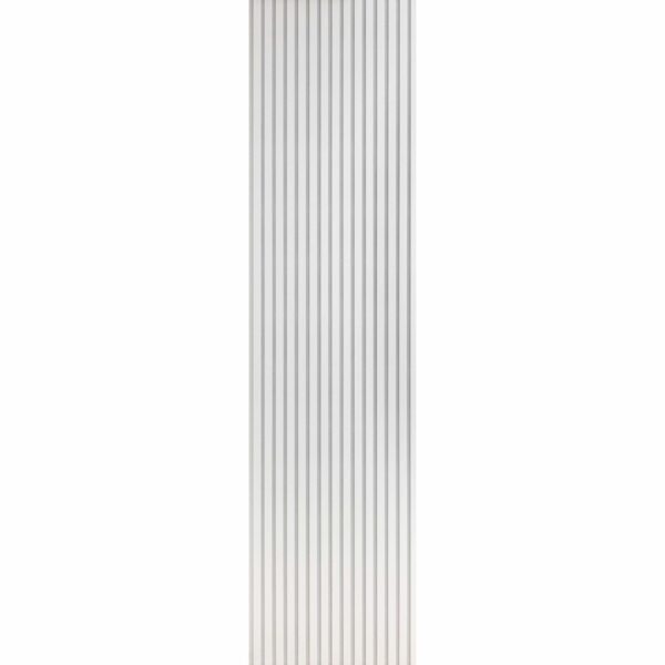 Trepanel All White on White Felt Acoustic Wood Slat Panels - Image 2