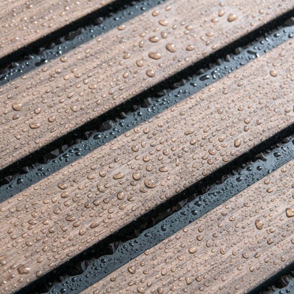 Trepanel Aqua Waterproof Walnut Brown Wood Effect Slat Panels 3 Pack (Covers 1.39SQM) - Image 3